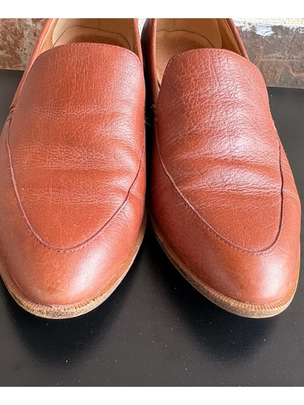 Madewell The Frances Loafers Burnished Mahogany Leather Size 10